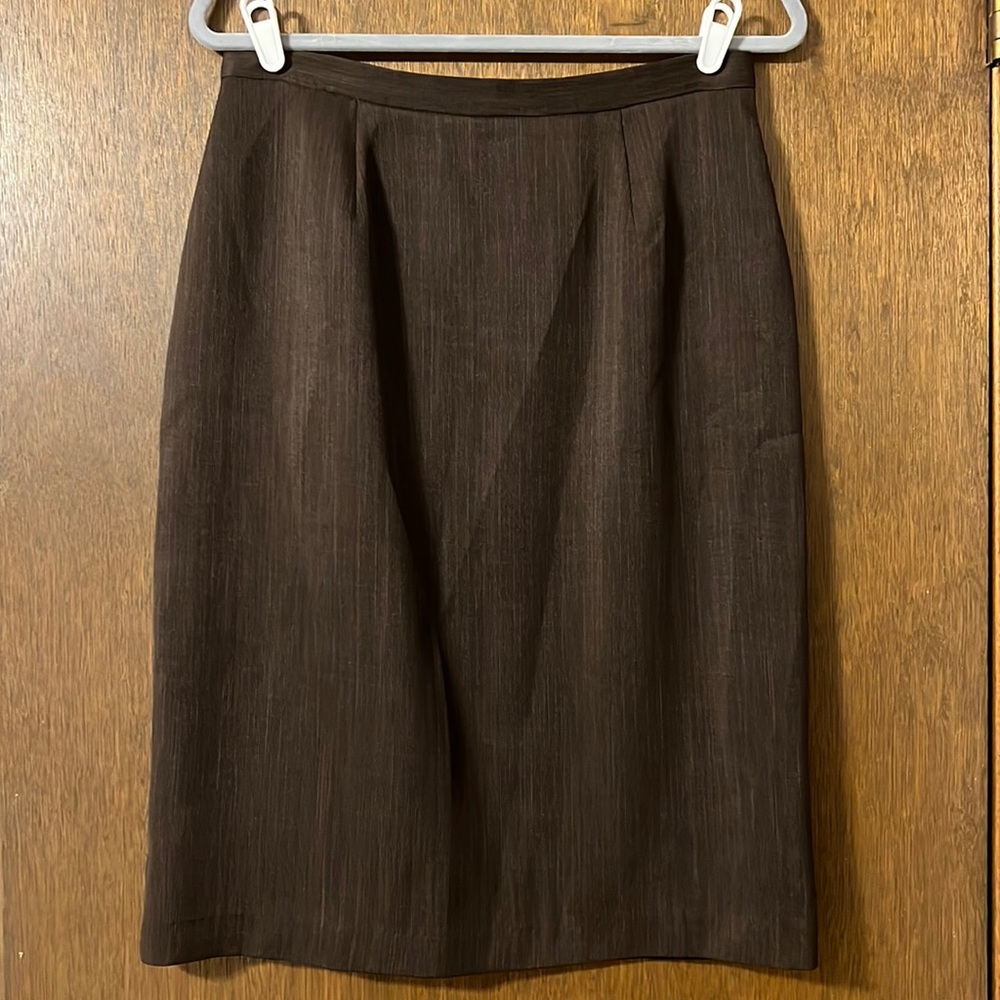 Brown business casual skirt. FREE SHIPPING